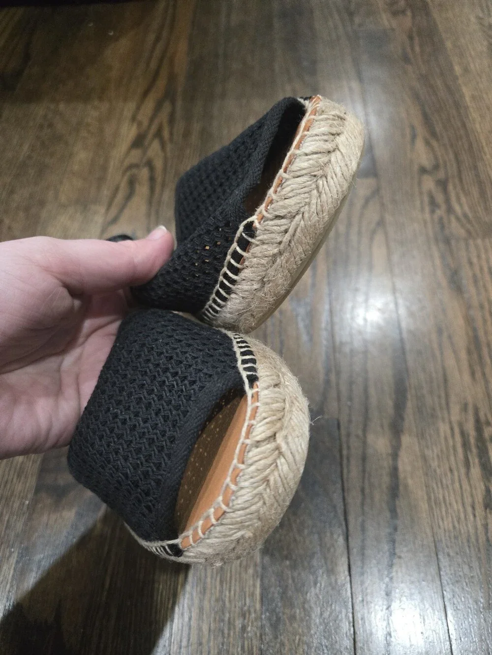 NIB Penelope Chilvers Jute Mesh Peep Toe espadrille sandals Size 41